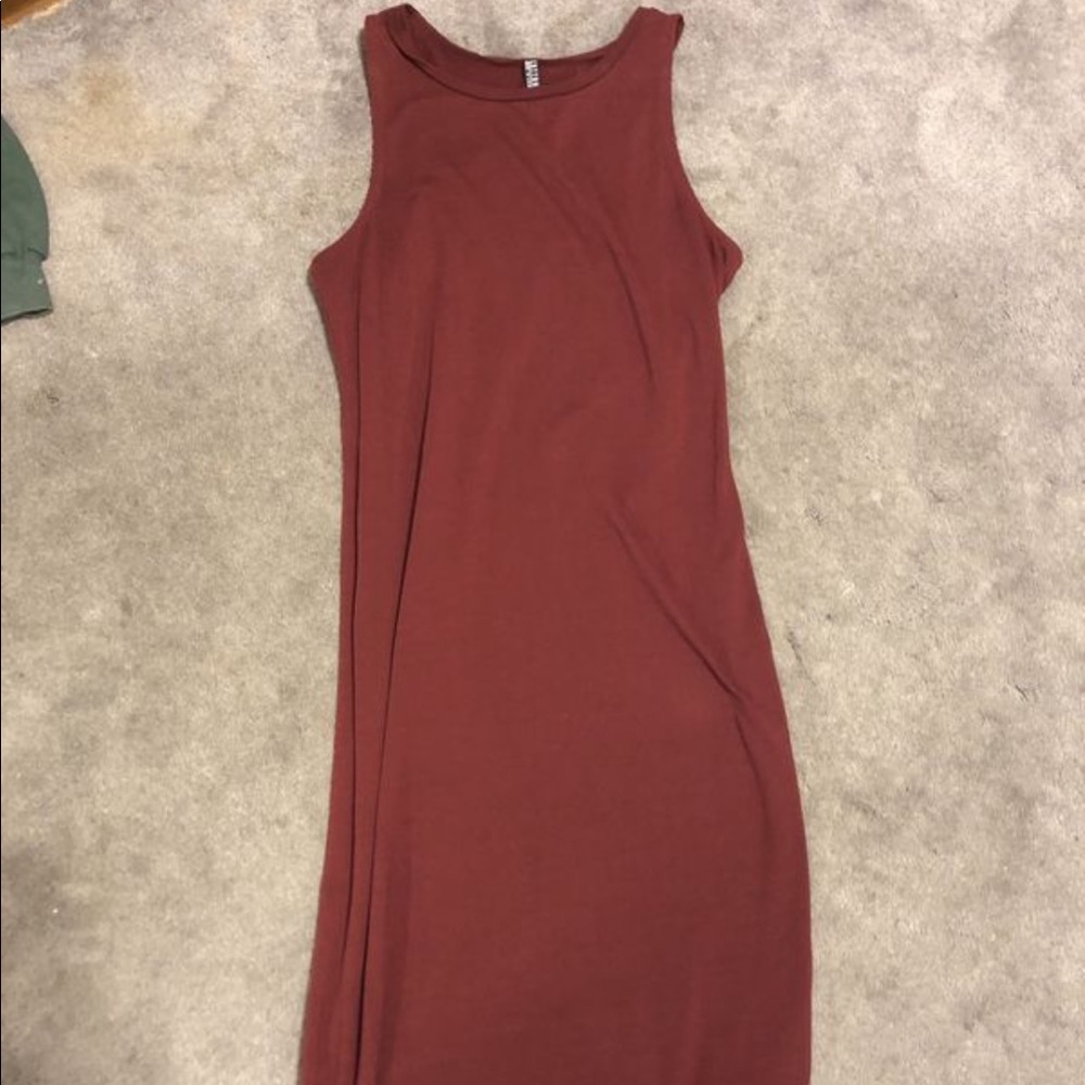 Burgundy maxi dress